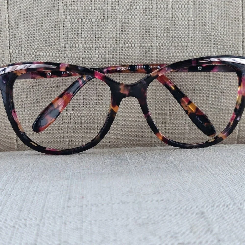 Ralph Lauren Women Sunglasses/Eyeglasses Frame Purple Tortoise RA52-3 Glasses - Picture 2 of 12